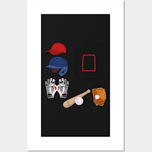 Baseball Accessories Stickers Posters and Art